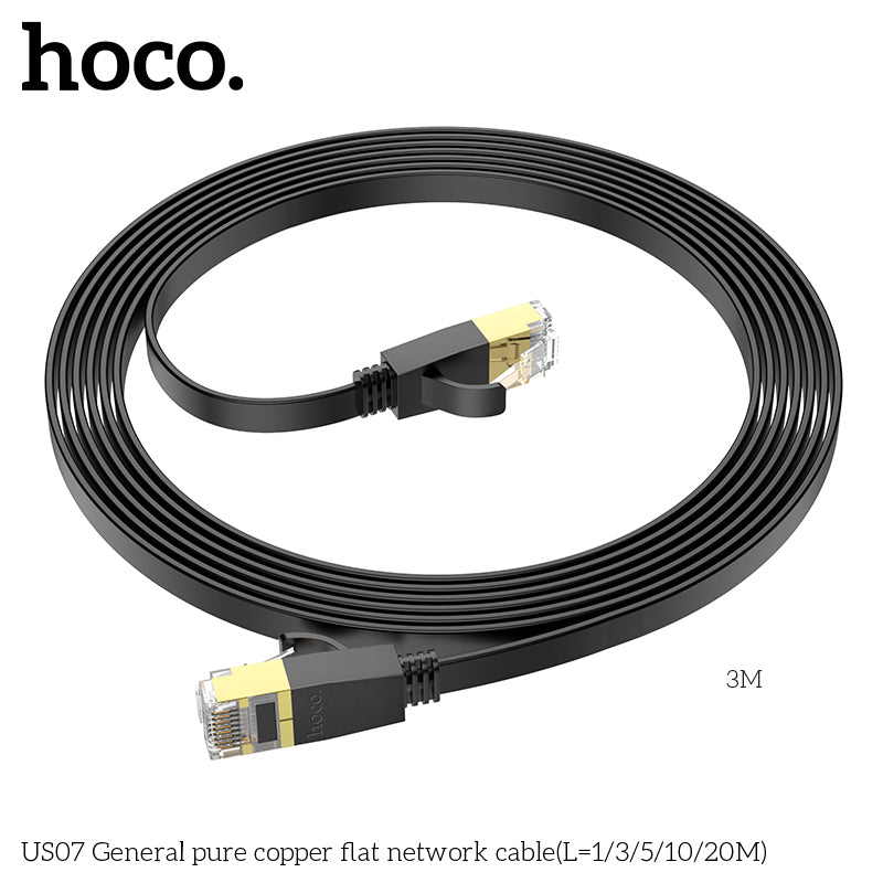 HD_SYNC:US07 General pure copper flat network cable(L=10M)
