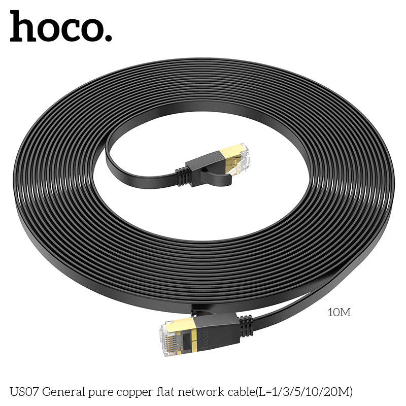 HD_SYNC:US07 General pure copper flat network cable(L=10M)