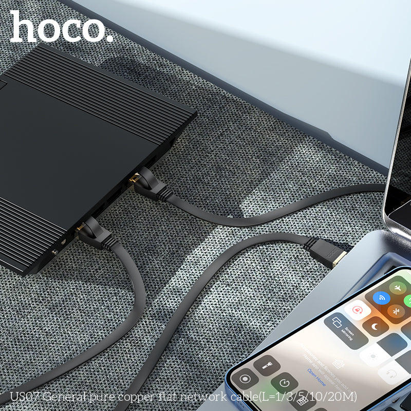 HD_SYNC:US07 General pure copper flat network cable(L=3M)