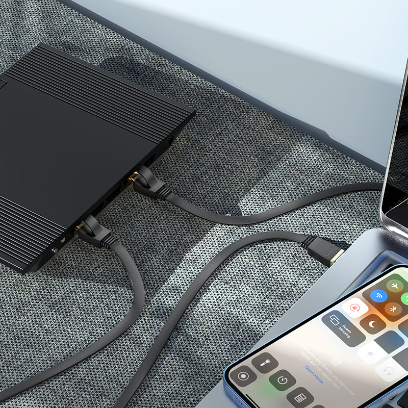HD_SYNC:US07 General pure copper flat network cable(L=20M)