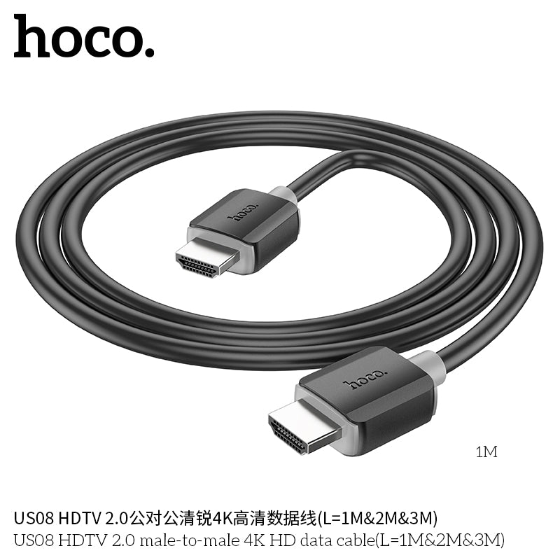 HD_SYNC:US08 HDTV 2.0 male-to-male 4K HD data cable(L=1M)