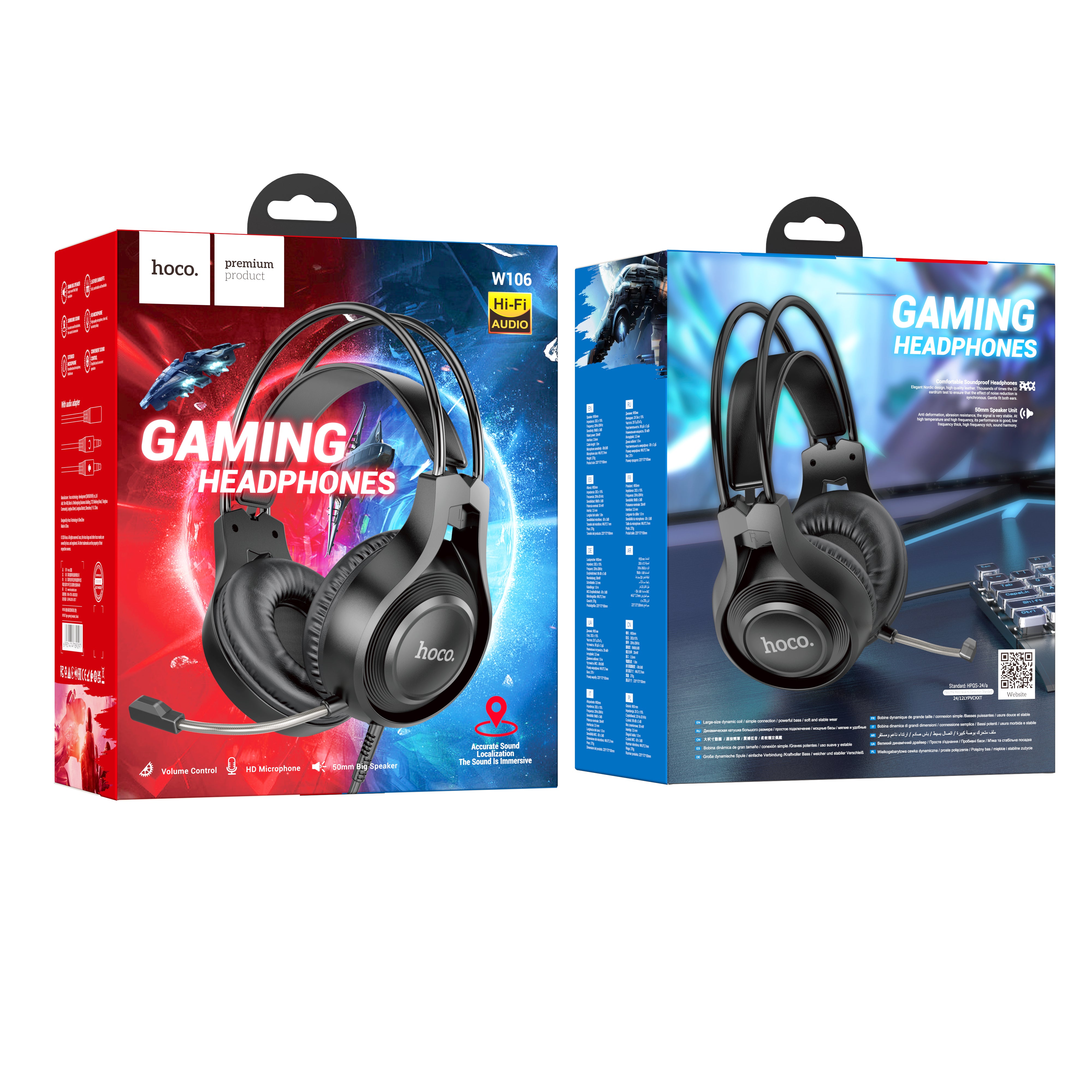 HD_SYNC:W106 Tiger gaming headset