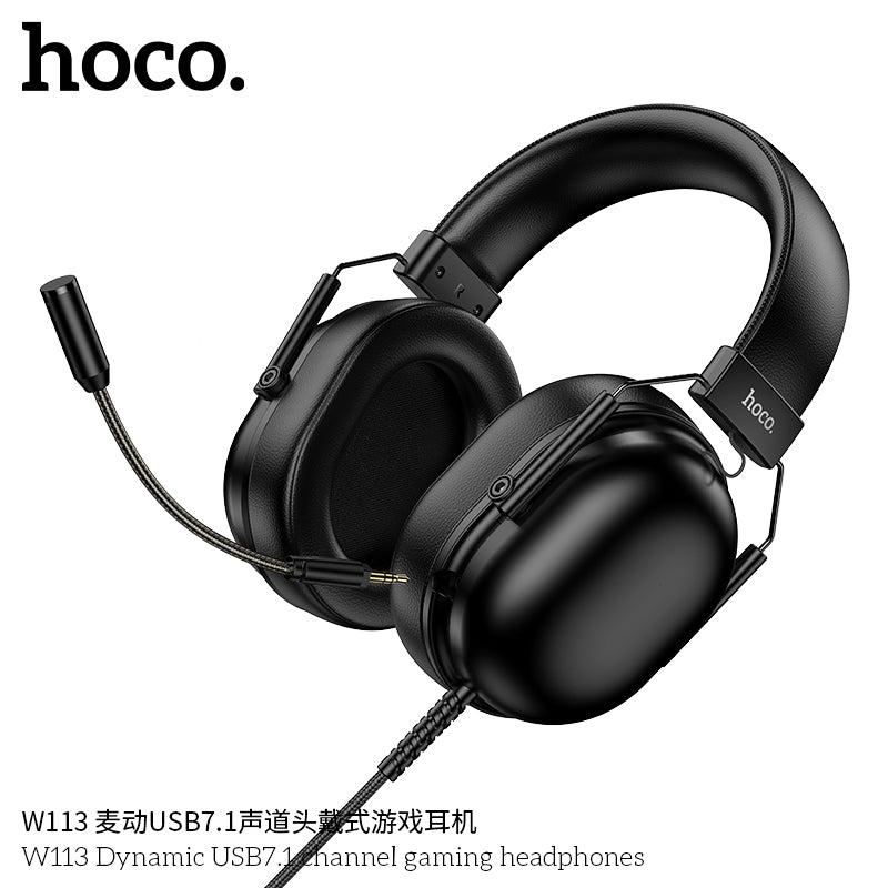 HD_SYNC:W113 Dynamic USB7.1 channel gaming headphones
