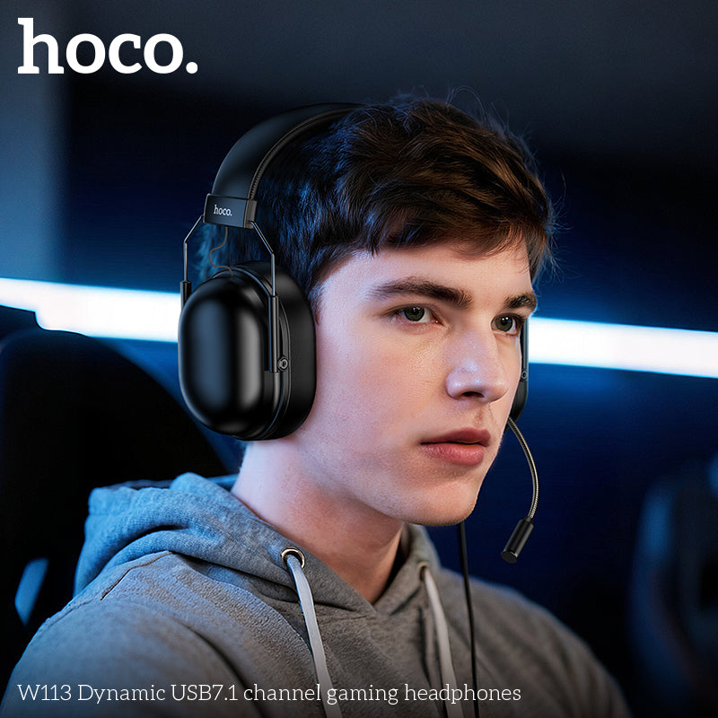HD_SYNC:W113 Dynamic USB7.1 channel gaming headphones