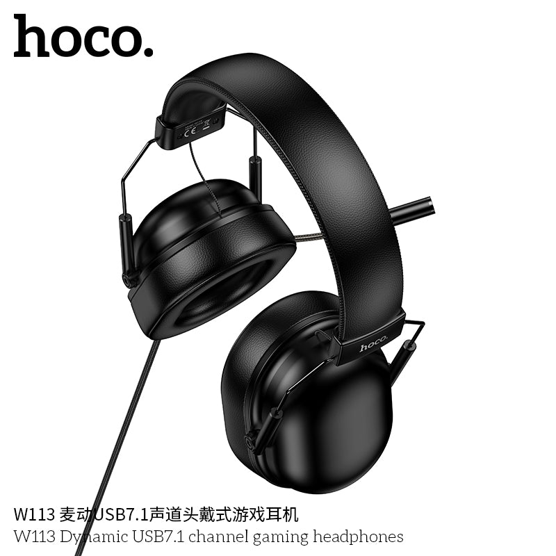 HD_SYNC:W113 Dynamic USB7.1 channel gaming headphones