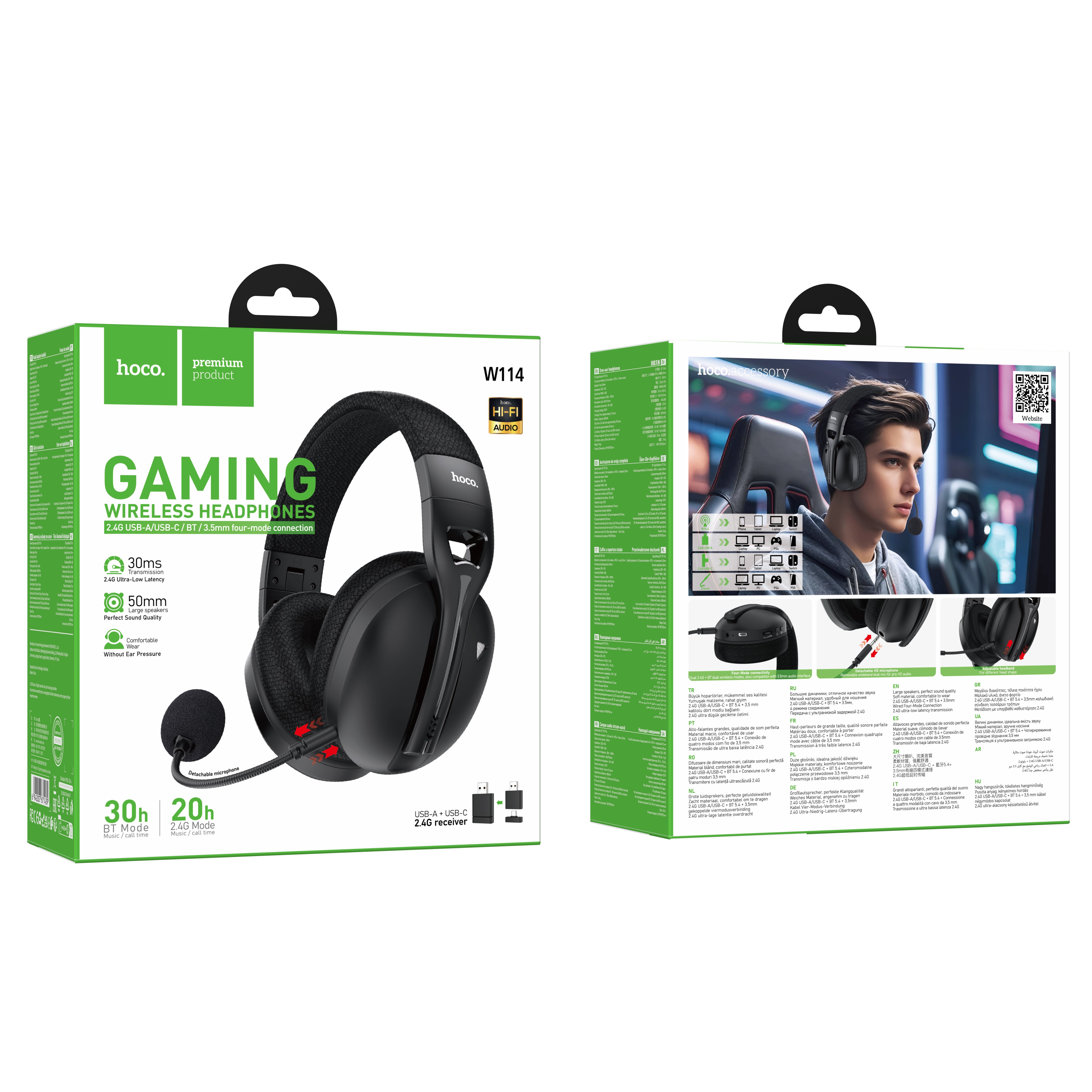 HD_SYNC:W114 Magic four-mode gaming headphones