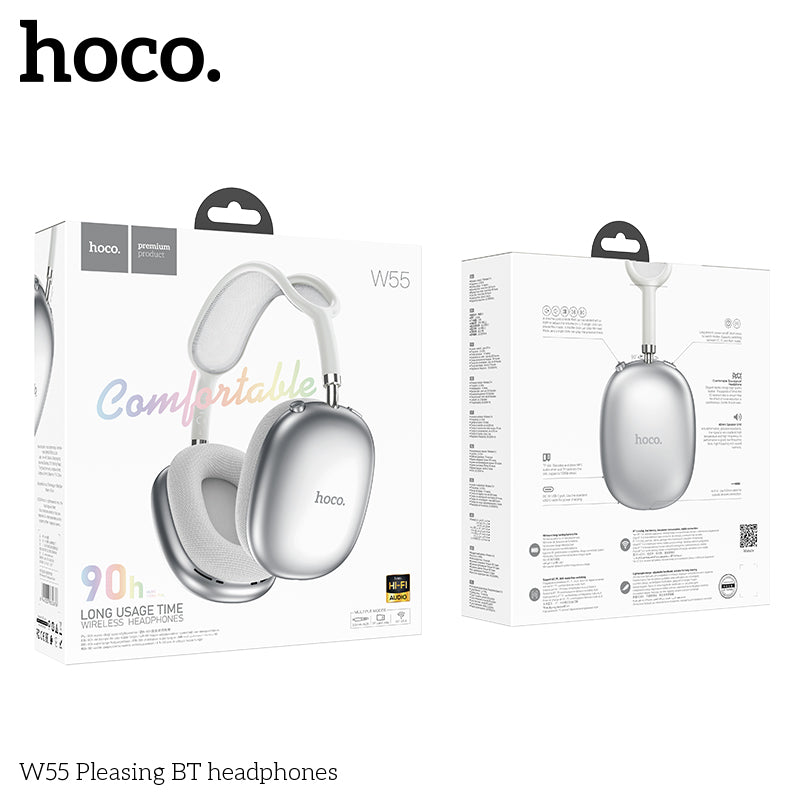 HD_SYNC:W55 Plus Happiness ANC noise reduction BT headphones