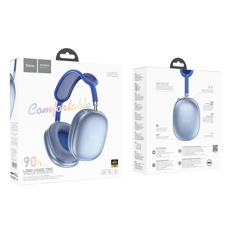HD_SYNC:W55 Plus Happiness ANC noise reduction BT headphones