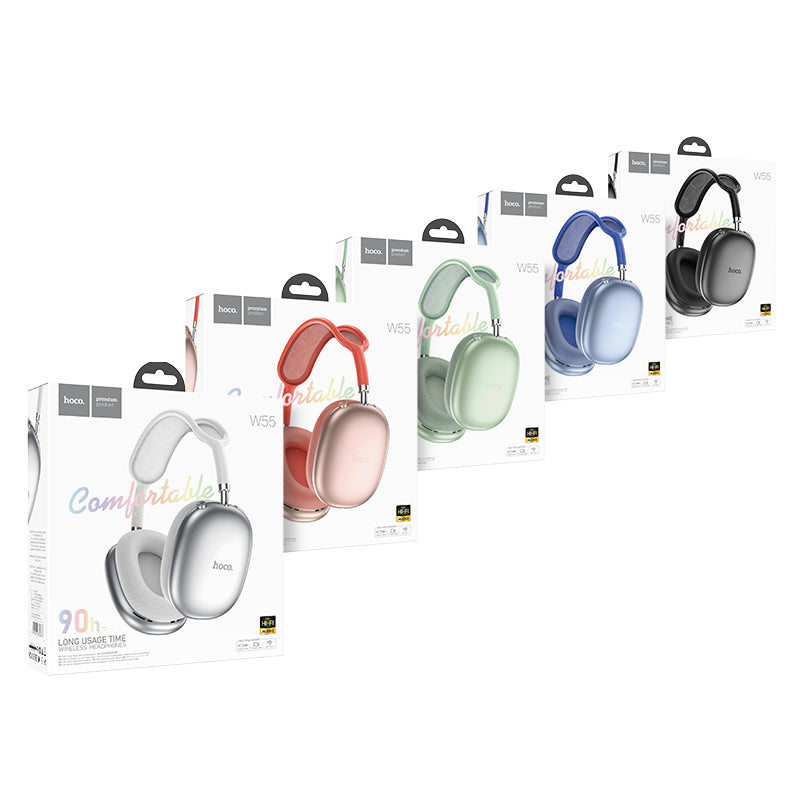HD_SYNC:W55 Plus Happiness ANC noise reduction BT headphones