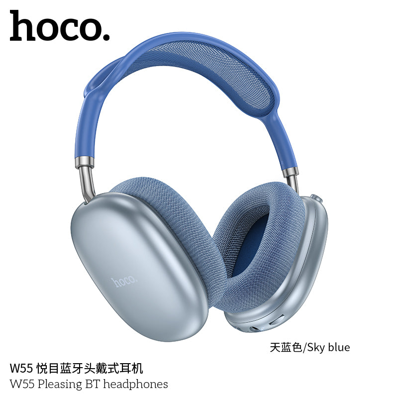 HD_SYNC:W55 Plus Happiness ANC noise reduction BT headphones