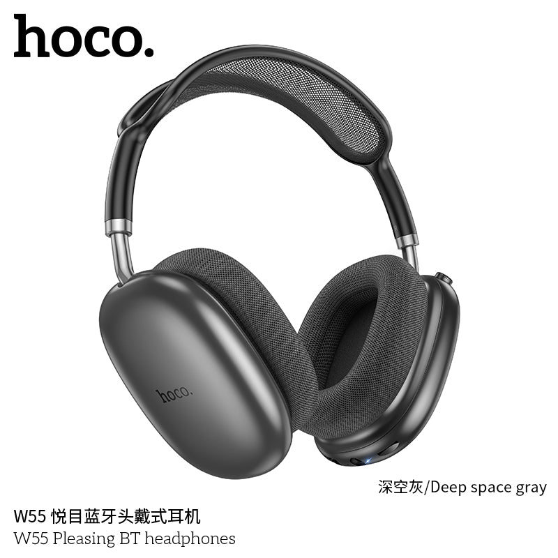 HD_SYNC:W55 Plus Happiness ANC noise reduction BT headphones