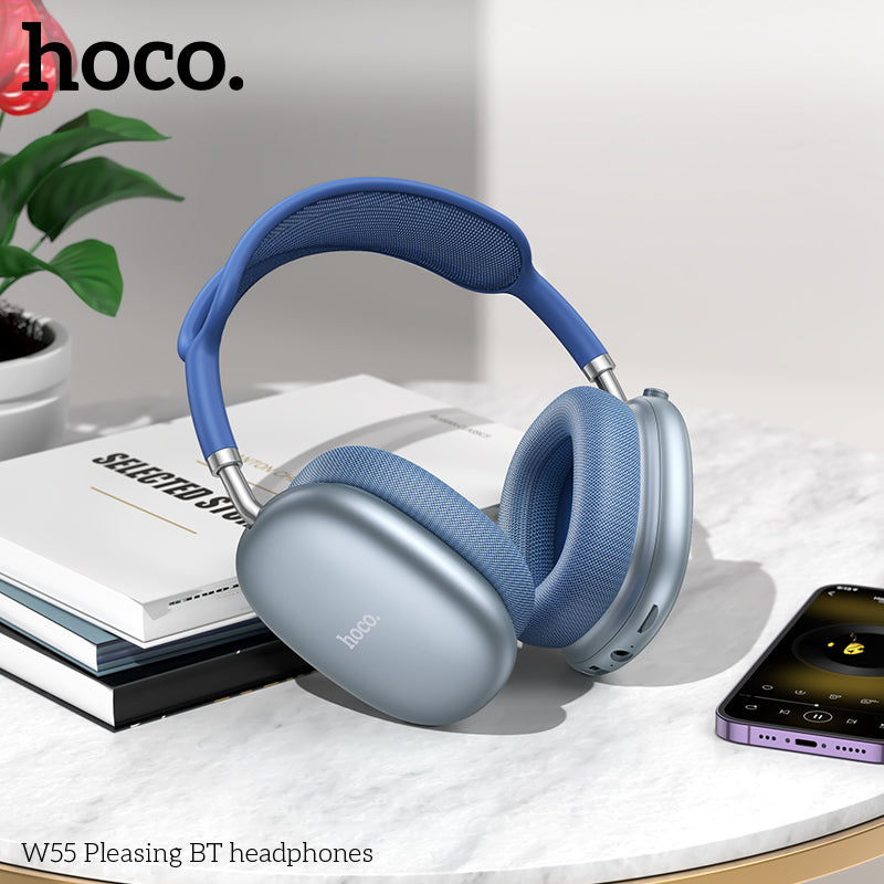 HD_SYNC:W55 Plus Happiness ANC noise reduction BT headphones