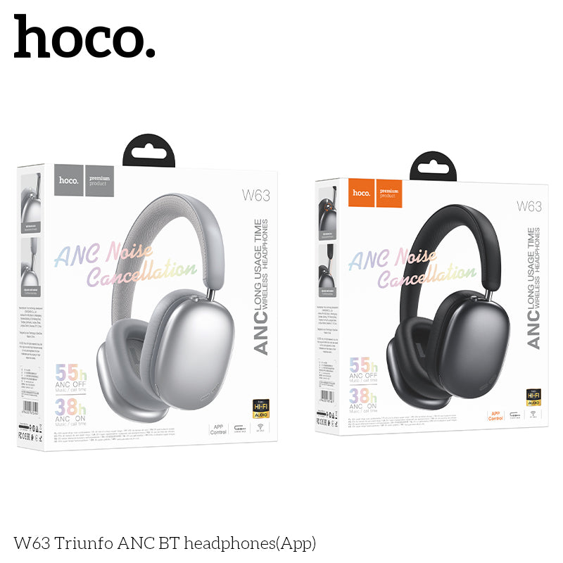 HD_SYNC:W63 Triunfo ANC BT headphones(App)