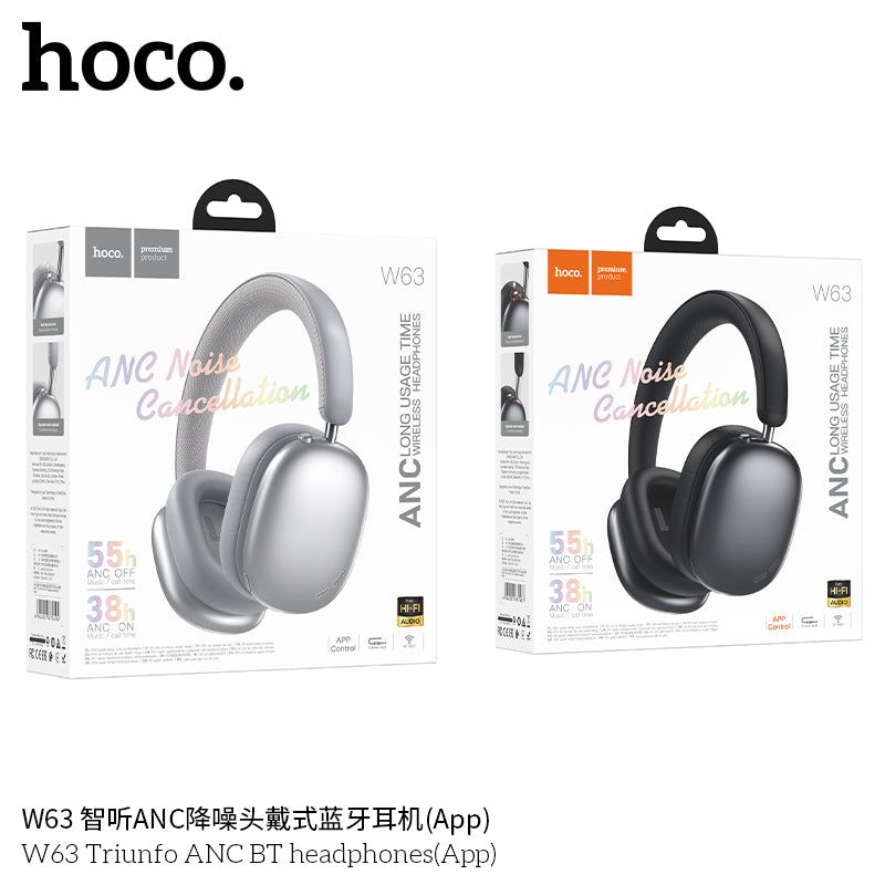 HD_SYNC:W63 Triunfo ANC BT headphones(App)