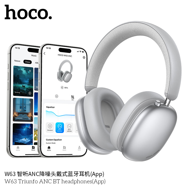 HD_SYNC:W63 Triunfo ANC BT headphones(App)