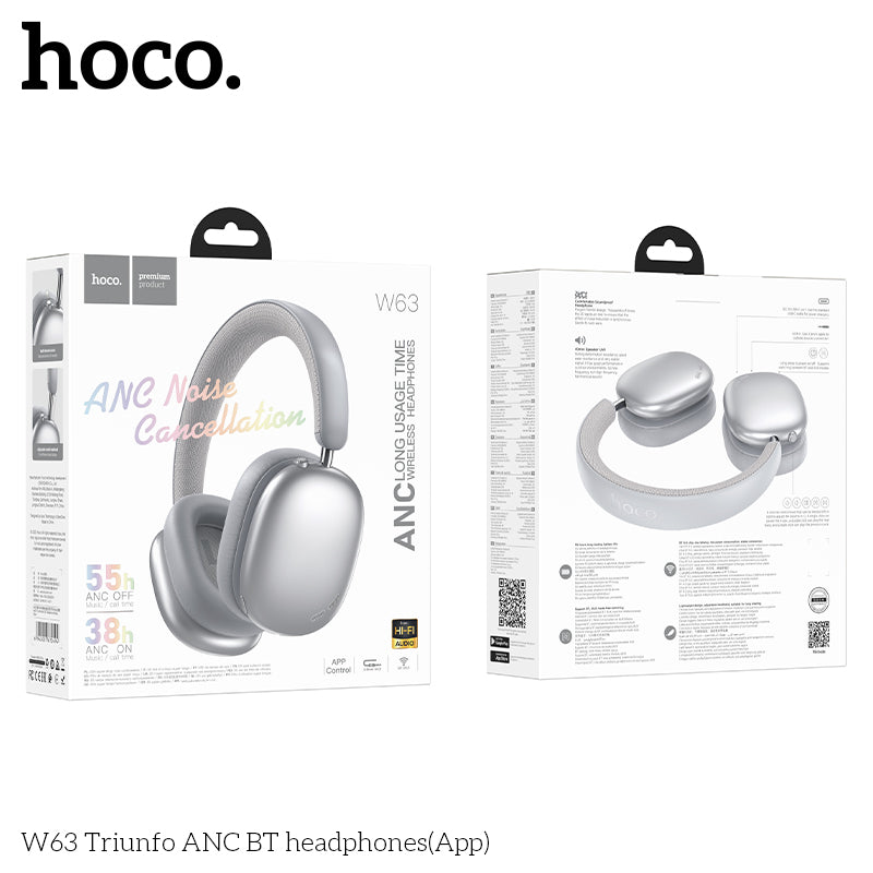 HD_SYNC:W63 Triunfo ANC BT headphones(App)