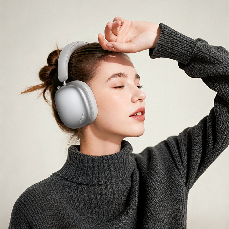 HOCO. Wireless Headphone W63 (BT v5.4) Supports ANC Noise Reduction - sliver