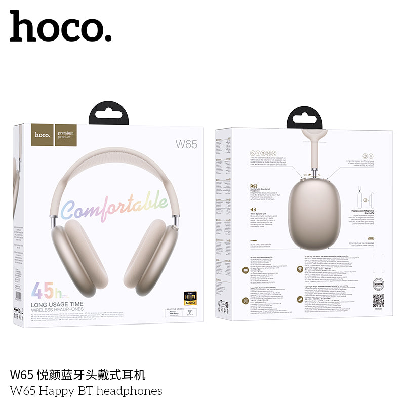 HD_SYNC:W65 Plus Happy ANC BT headphones