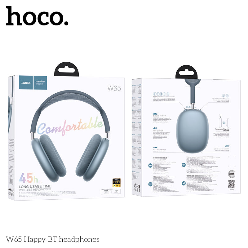 HD_SYNC:W65 Plus Happy ANC BT headphones