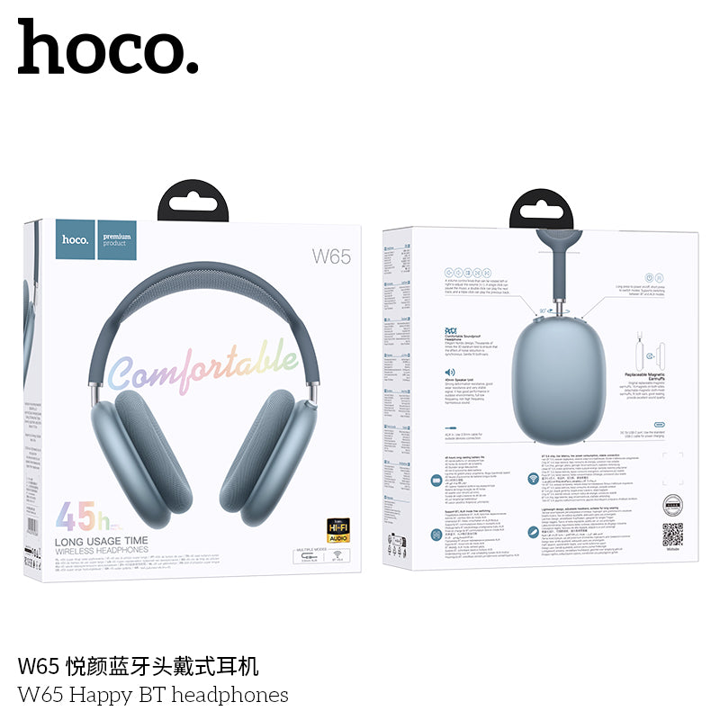 HD_SYNC:W65 Plus Happy ANC BT headphones