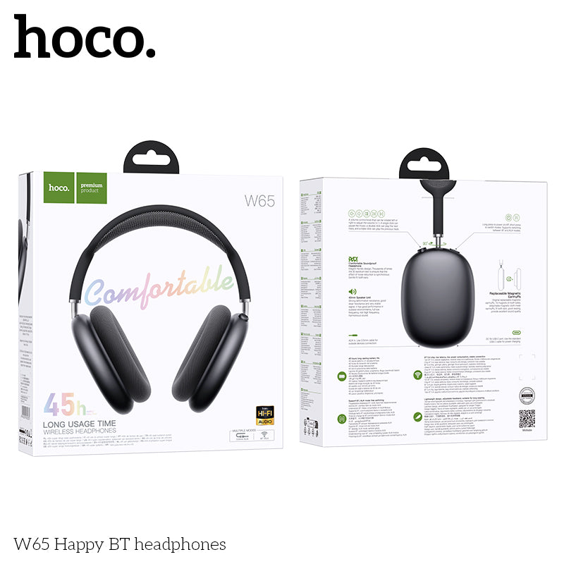 HD_SYNC:W65 Plus Happy ANC BT headphones