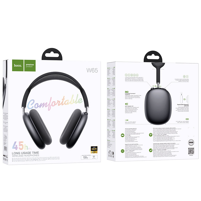 HD_SYNC:W65 Plus Happy ANC BT headphones
