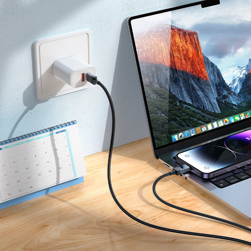 HD_SYNC:X118 Generous 5A charging data cable with display Type-C