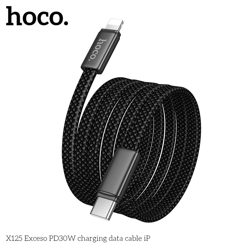 HD_SYNC:X125 Surplus 2-in-1 60W charging data cable C to C/iP