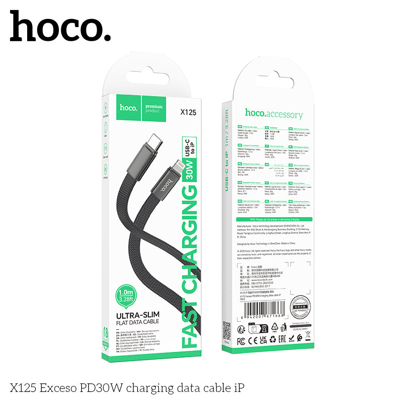 HD_SYNC:X125 Exceso PD30W charging data cable iP