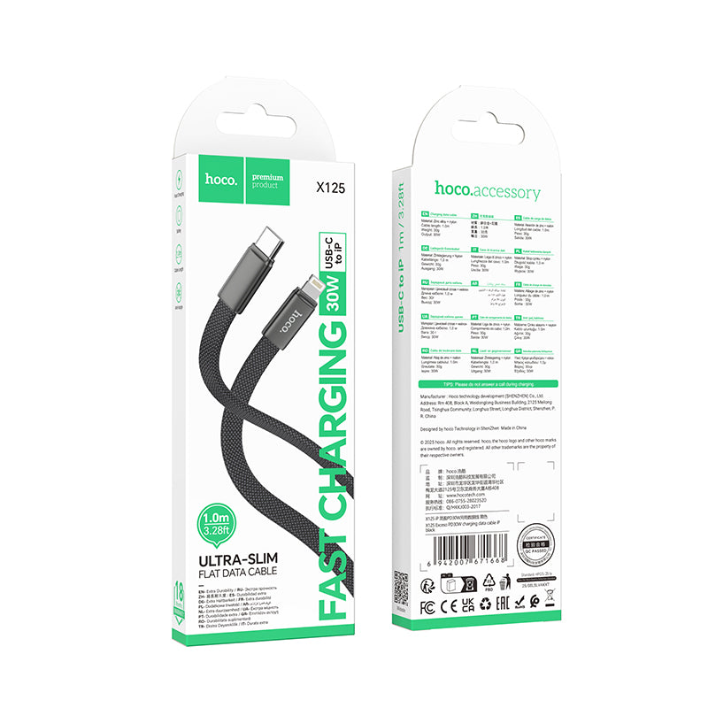 HD_SYNC:X125 Surplus 2-in-1 60W charging data cable C to C/iP
