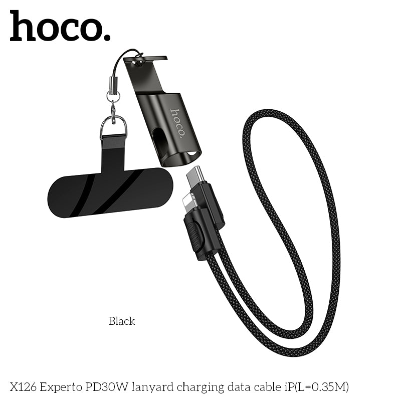 HD_SYNC:X126 Experto PD30W lanyard charging data cable iP(L=0.35M)