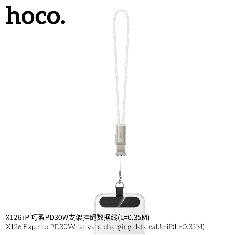 HD_SYNC:X126 Experto PD30W lanyard charging data cable iP(L=0.35M)