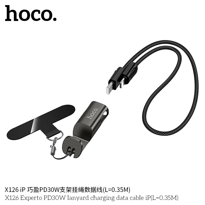HD_SYNC:X126 Experto PD30W lanyard charging data cable iP(L=0.35M)