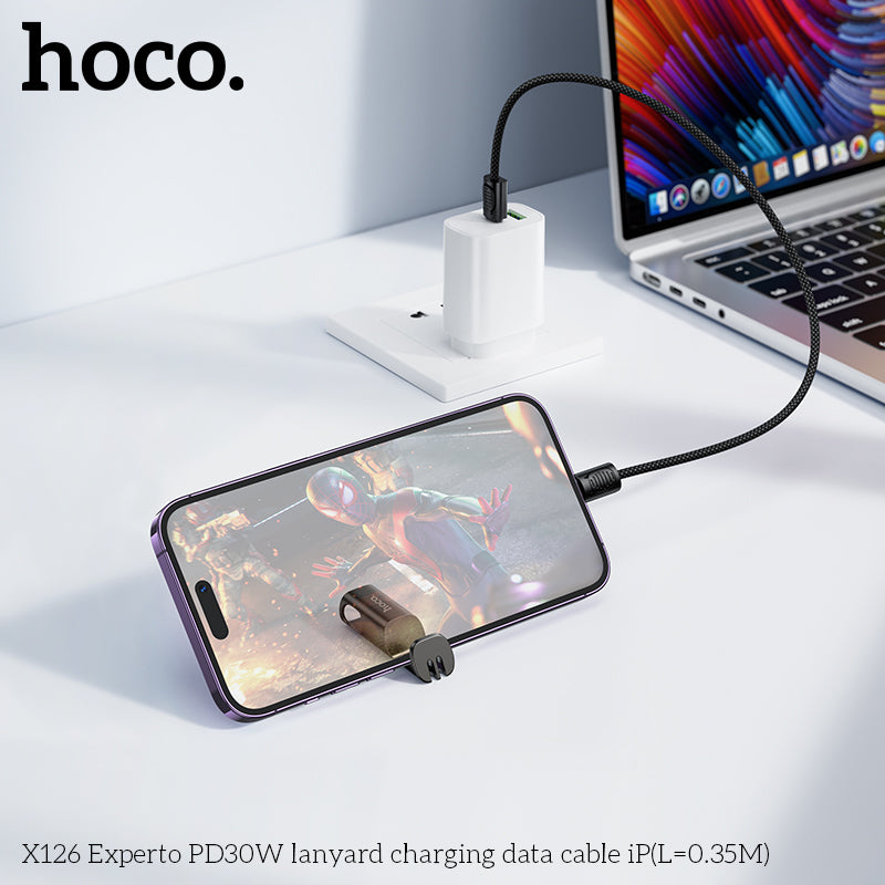 HD_SYNC:X126 Experto 60W lanyard charging data cable C to C(L=0.35M)