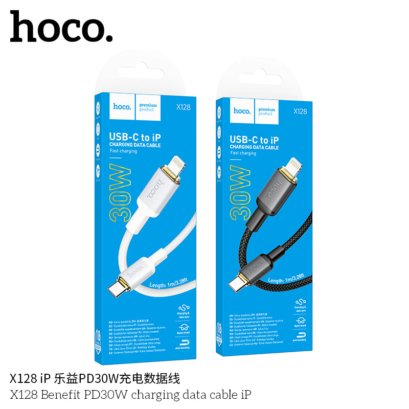 HD_SYNC:X128 Benefit PD30W charging data cable iP