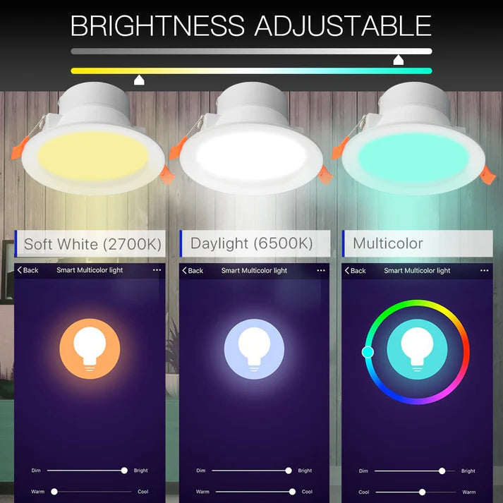Tuya WiFi Smart LED Downlight Dimming Round Spot Light&nbsp;