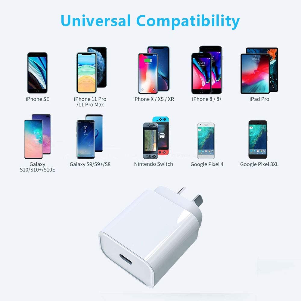 30W USB Type-C Wall Fast Charger PD Power Adapter