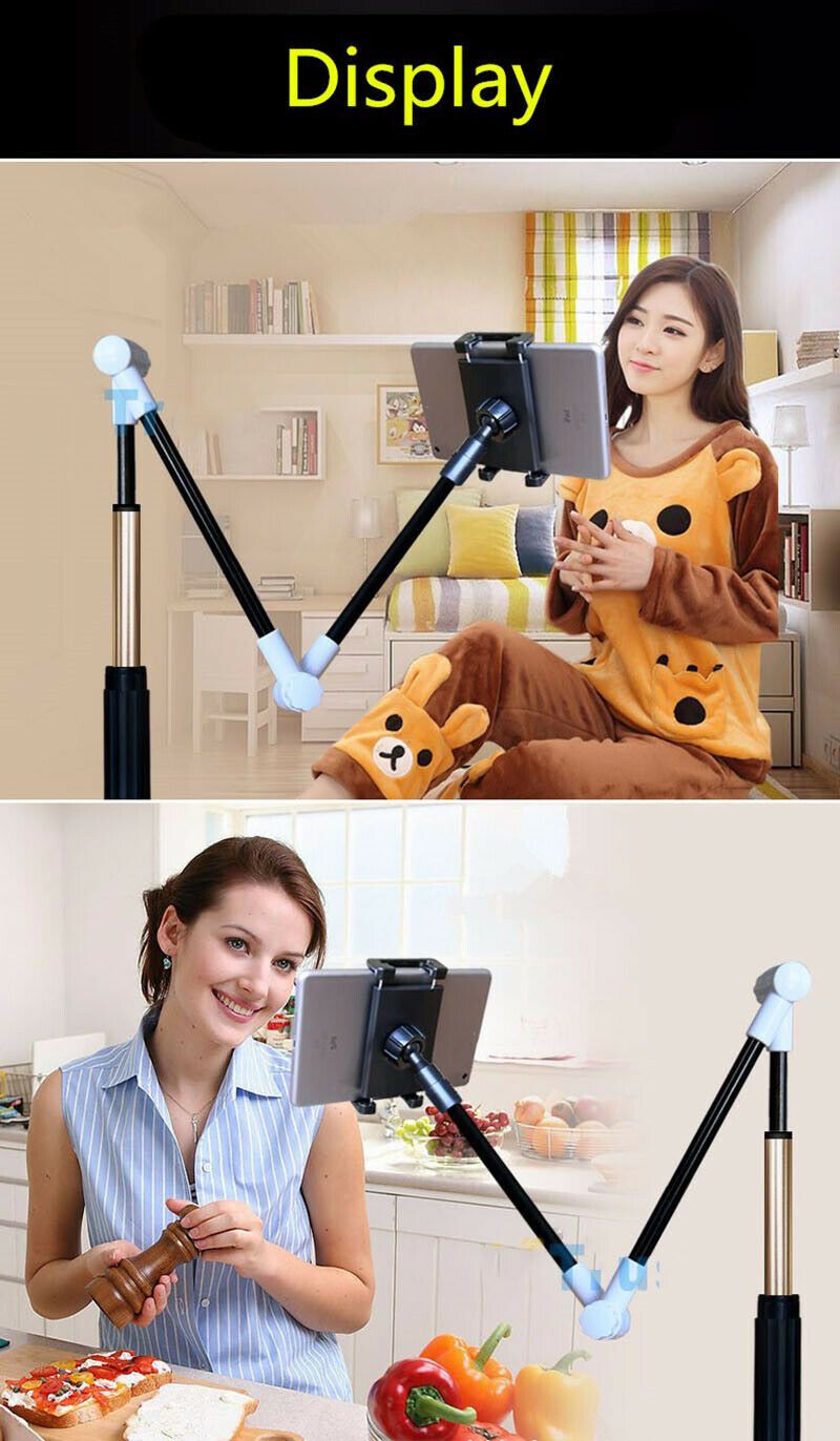 Heavy duty Metal Bed & table holder for iphone  ipad  up to 12.9 inch