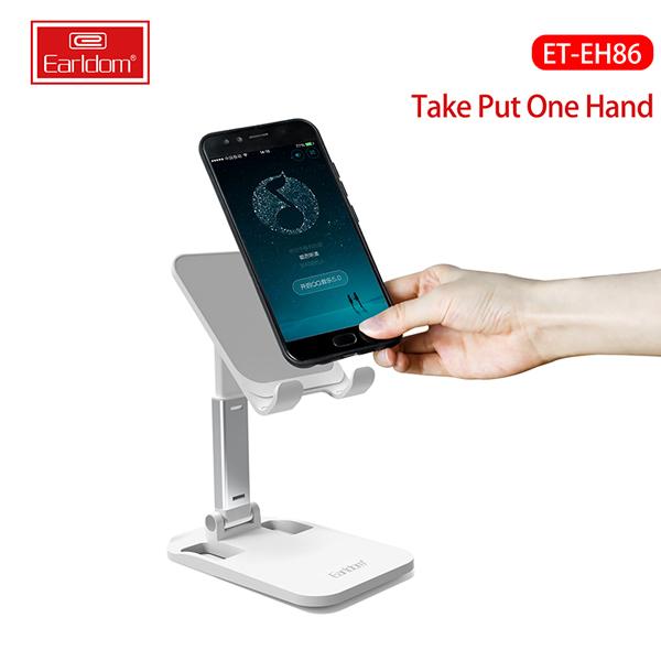 Earldom Universal Phone Stand 360 Degree Rotating Clamp For All SmartPhones