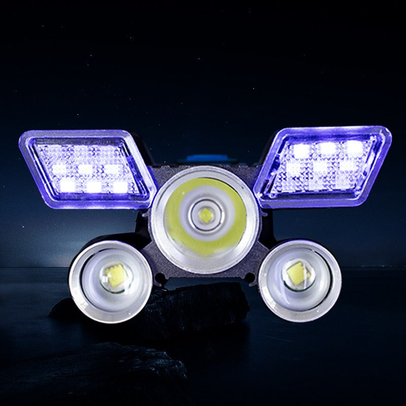 5 Head Light Rechargeable